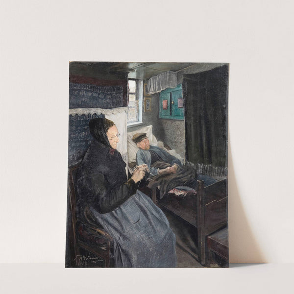 The sick man (1902) by Laurits Andersen Ring