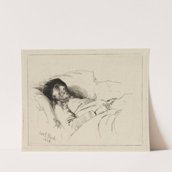 The sick old man by Carl Bloch