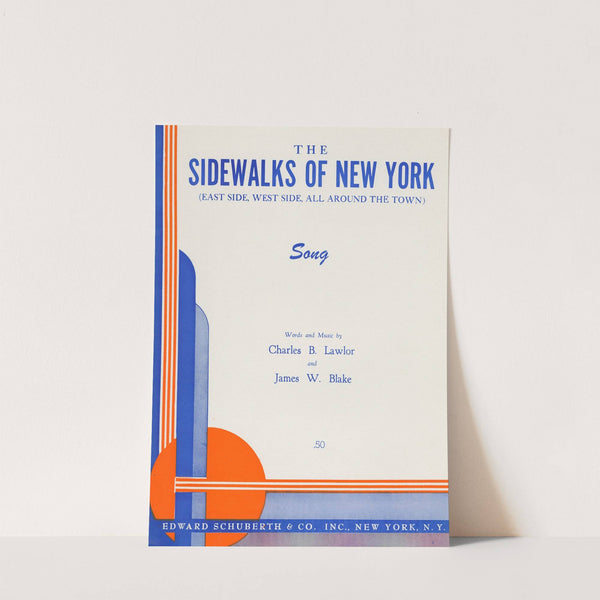The sidewalks of New York by Anonymous