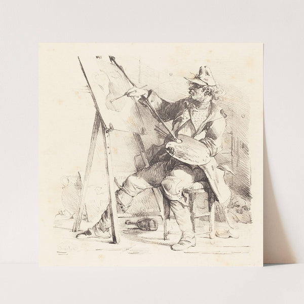 The Sign Painter (Le Peintre d’Enseignes) by Nicolas Toussaint Charlet