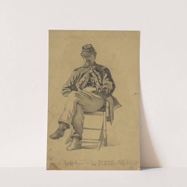 The signal officer off duty by Edwin Forbes