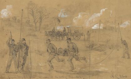The signal telegraph train as used at the battle of Fredericksburg
