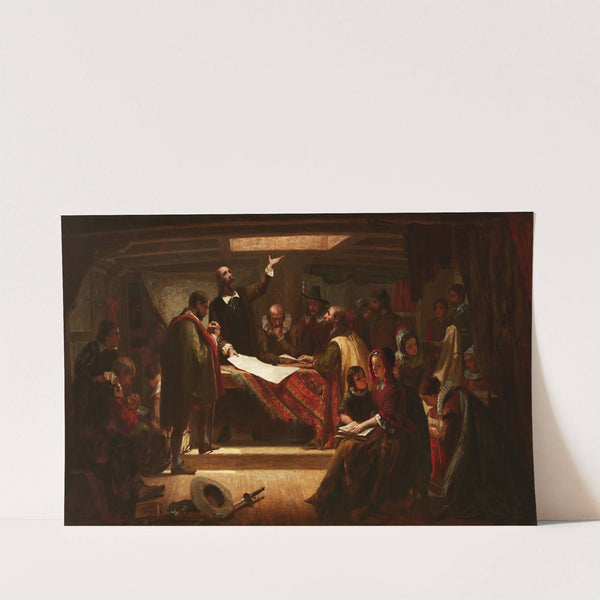 The Signing of the Compact in the Cabin of the Mayflower by Edwin White