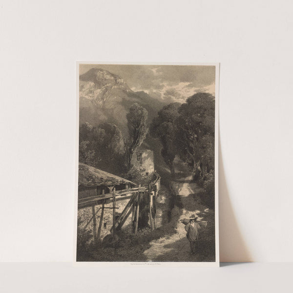 The Simplon Road, Meillerie, France (mid-1800s) by Alexandre Calame