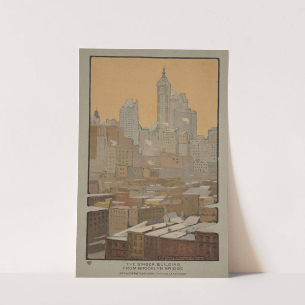 The Singer Building from Brooklyn Bridge (1914) by Rachael Robinson Elmer