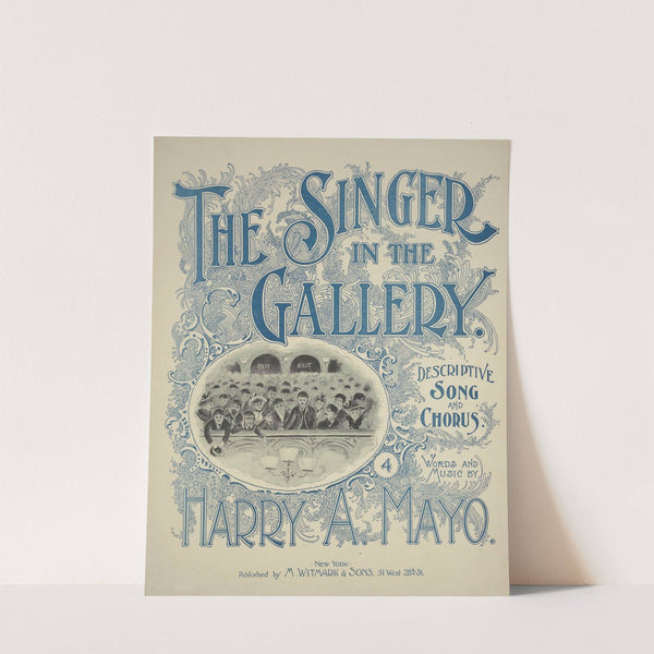 The singer in the gallery by Anonymous