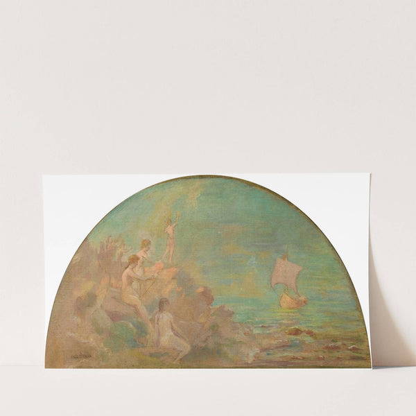 The Sirens (a lunette) by Charles Courtney Curran