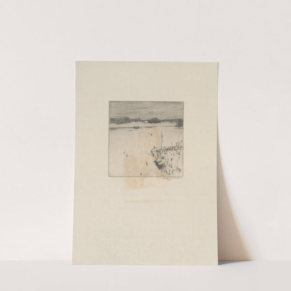 The skating-rink under the Charles Bridge by Tavík František Šimon