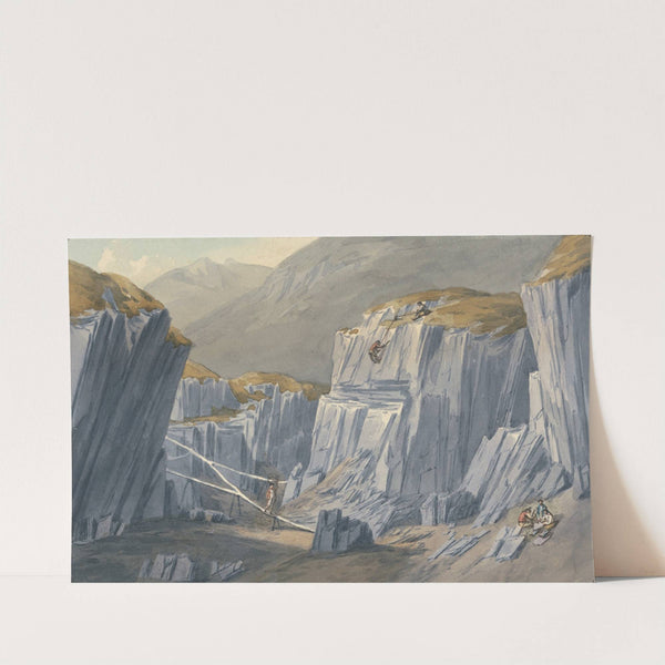 The Slate Quarries at Bron Llwyd by John Warwick Smith