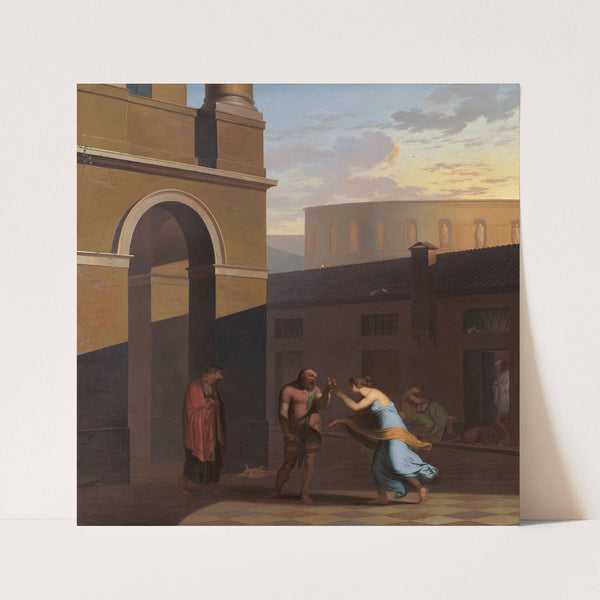 The Slave Davus and the Maid Mysis. From Terence´s Andria. (1804) by Nicolai Abildgaard