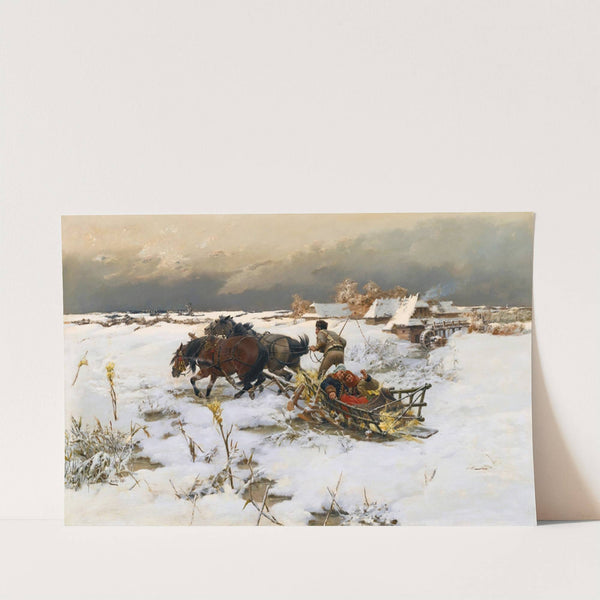 The Sledge Ride by Jaroslav Věšín