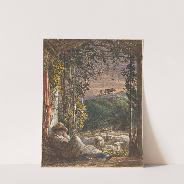 The Sleeping Shepherd; Early Morning (1857) by Samuel Palmer
