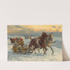The sleigh ride by Alfred Von Wierusz-Kowalski