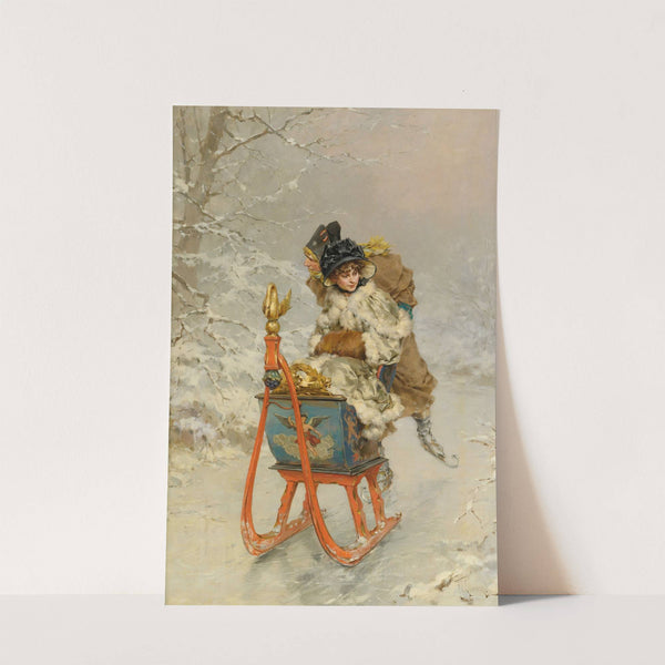 The Sleigh Ride by Frederik Hendrik Kaemmerer