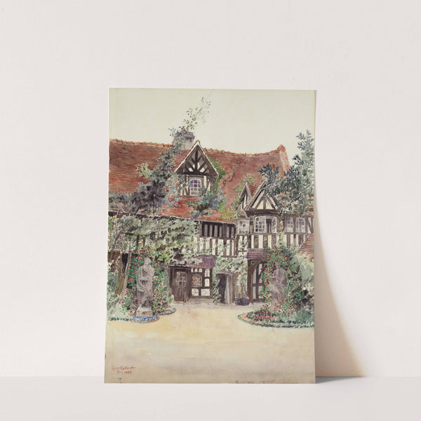 The Smaller Courtyard, Hotel Guilleaume le Conquerant, Dives, France by Cass Gilbert