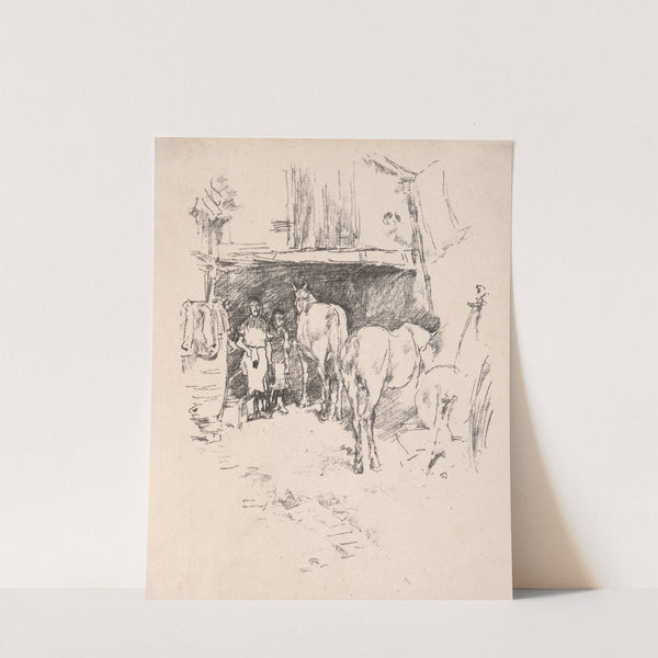 The Smith’s Yard (1895) by James Abbott McNeill Whistler