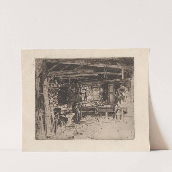 The Smithy (1896) by David Young Cameron