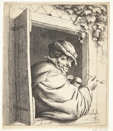 The smoker in the window