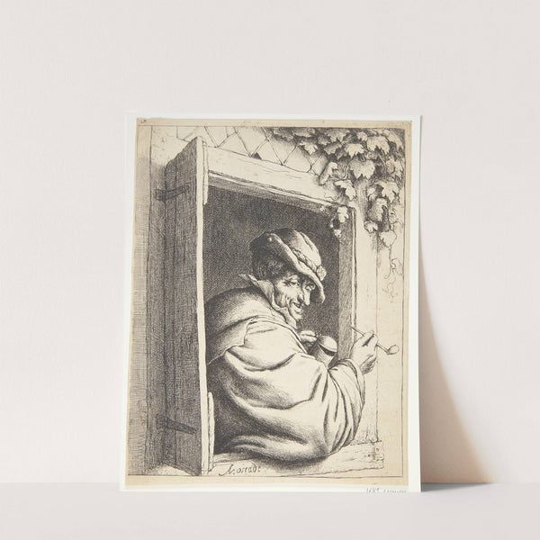 The smoker in the window (1667) by Adriaen van Ostade