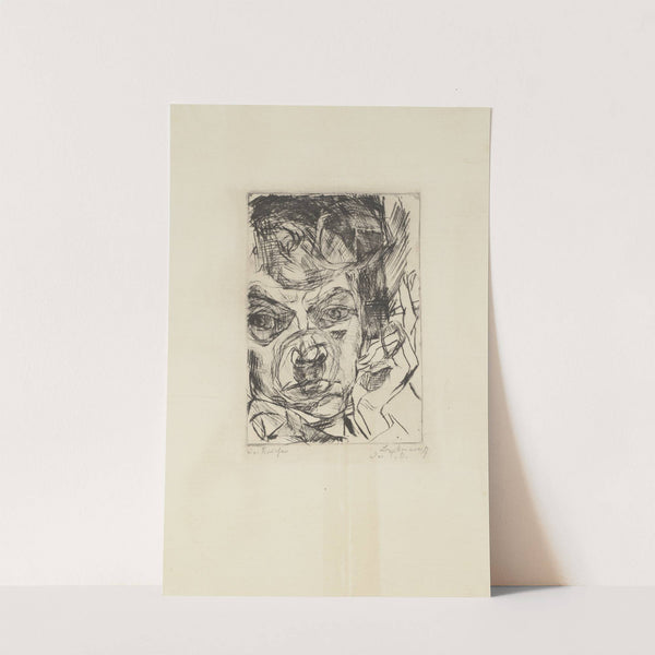 The Smoker (Self-Portrait) (1916) by Max Beckmann