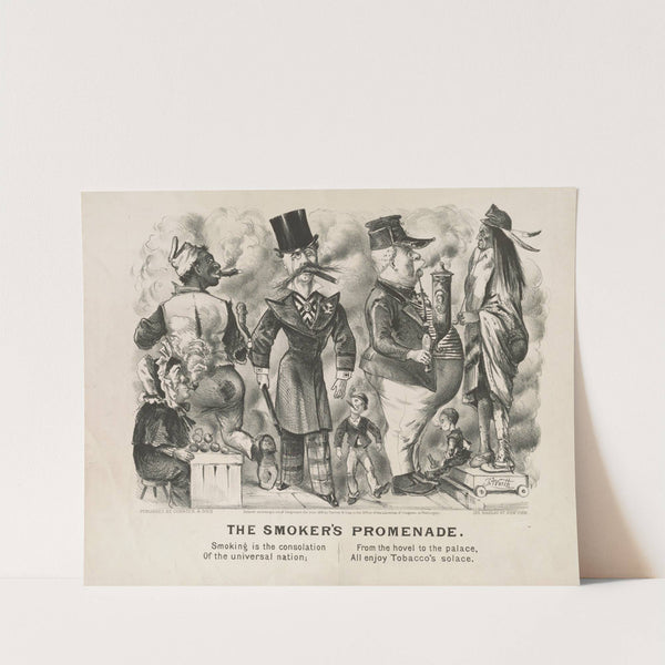 The smoker’s promenade (1876) by Currier & Ives.