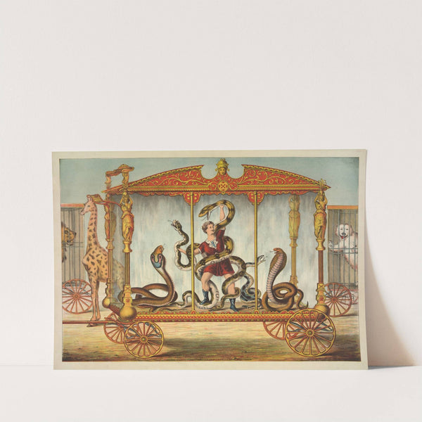 The snake wagon (1874) by Gibson & Co. Lith