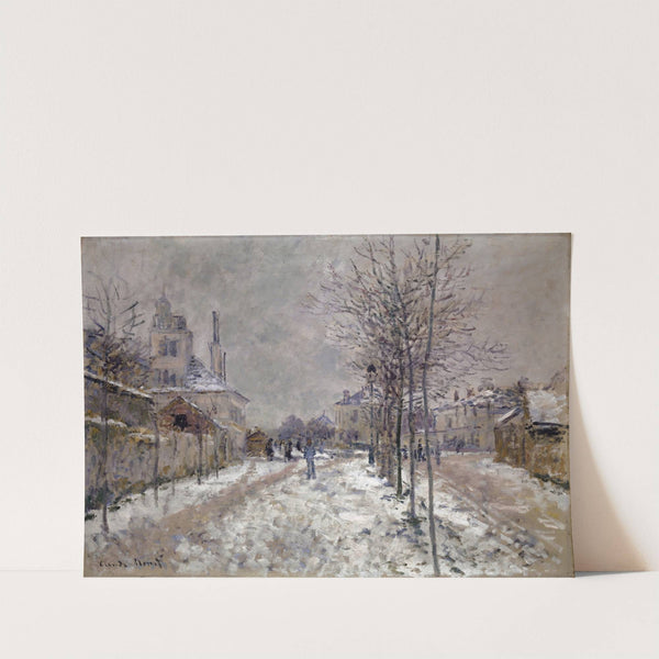The Snow-Covered Boulevard De Pontoise In Argenteuil (1875) by Claude Monet