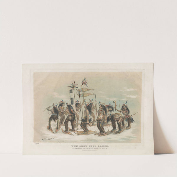 The snow-shoe dance; to thank the great spirit for the first appearance of snow by Currier & Ives.