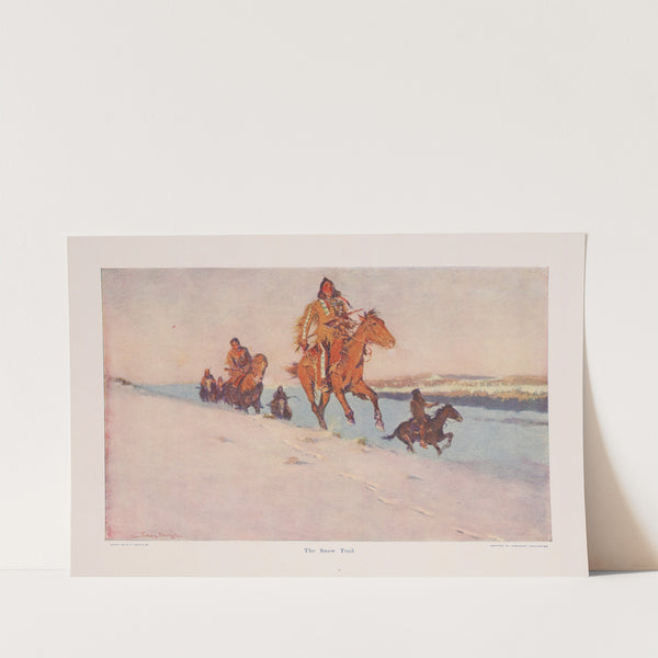 The Snow Trail (1909) by Frederic Remington