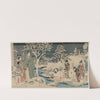 The Snowy Garden (1854) by Andō Hiroshige