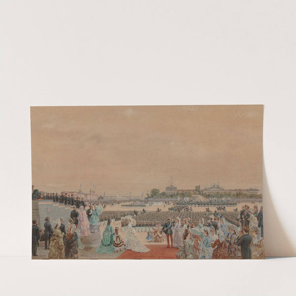 The solemn service on the occasion of the bicentenary of Peter I’s birth (1672-1725) on Senate Square in Saint Petersburg, 30 May 1872 by Karl Fedorovic Gun