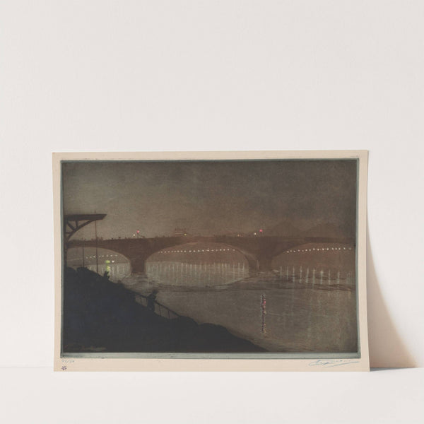 The Solferino Bridge; Nocturnal Effect (c.1898) by Eugène Delâtre