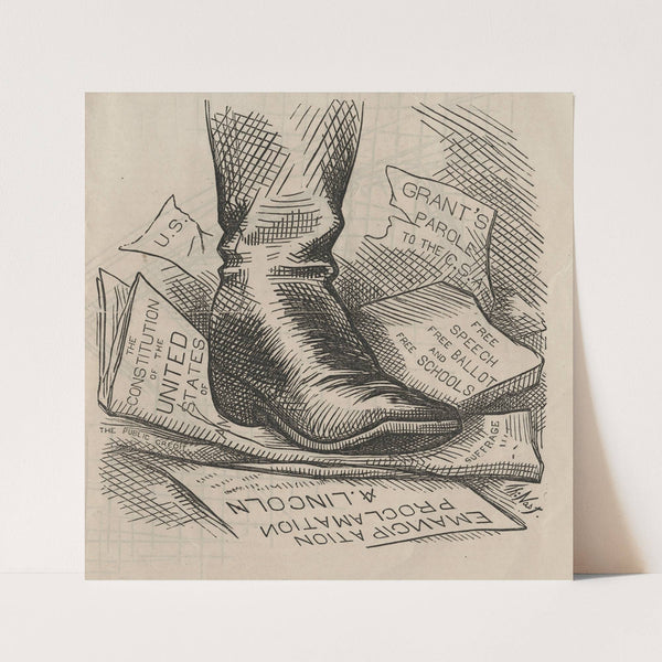 The solid South (1876) by Thomas Nast