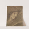The Song of Solomon - Study of a Zephyr for 'Sponsa de Libano' by Sir Edward Coley Burne-Jones