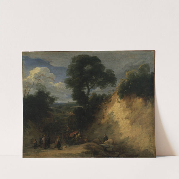 The Sonian Forest with Market Vendors by Lodewijk de Vadder