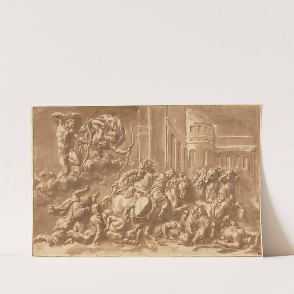 The Sons of Niobe Being Slain by Apollo and Diana by Jan de Bisschop