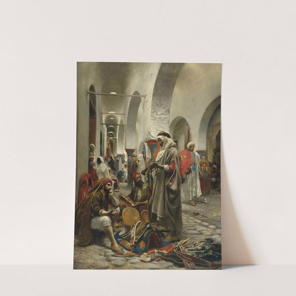 The Souk Des Étoffes, Tunis by Anton Robert Leinweber