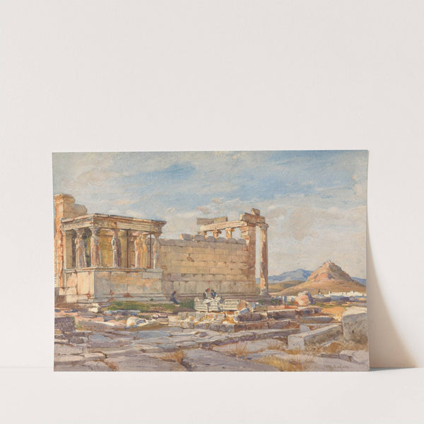 The Southern Side of the Erectheum, with the Foundation of the Earlier Temple of Athena Polias by John Fulleylove