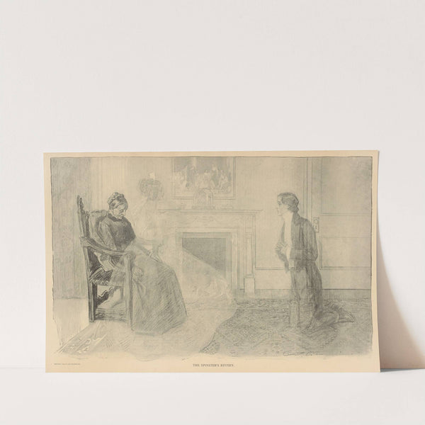 The spinster’s revery (1893-1900) by Charles Dana Gibson