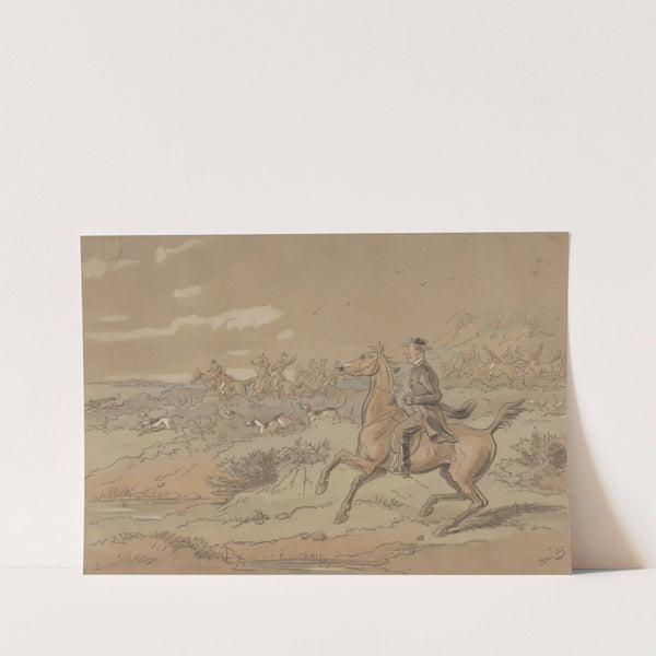 The Sporting Parson; 'A Find- and Our Parson Just Follows a Little, to See How His Dear Brethren Behave Themselves' by Hablot Knight Browne