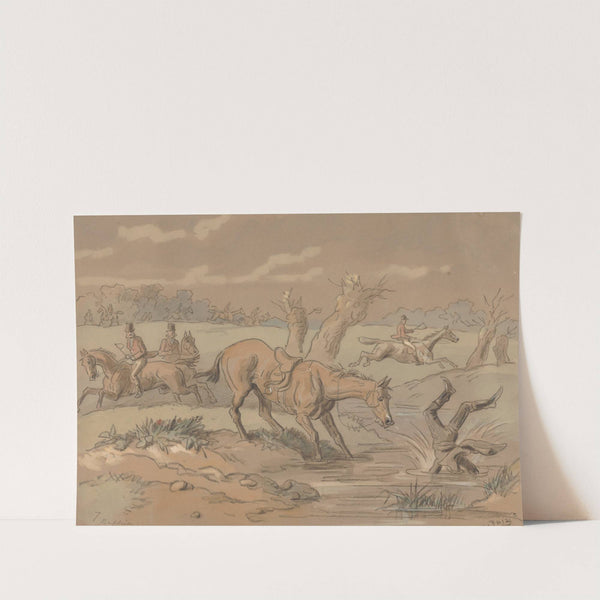 The Sporting Parson; 'He Then Goes in For Baptism' by Hablot Knight Browne