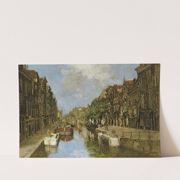 The Spuiwater And Delftsche Vaart, Rotterdam by Johan Hendrik Van Mastenbroek