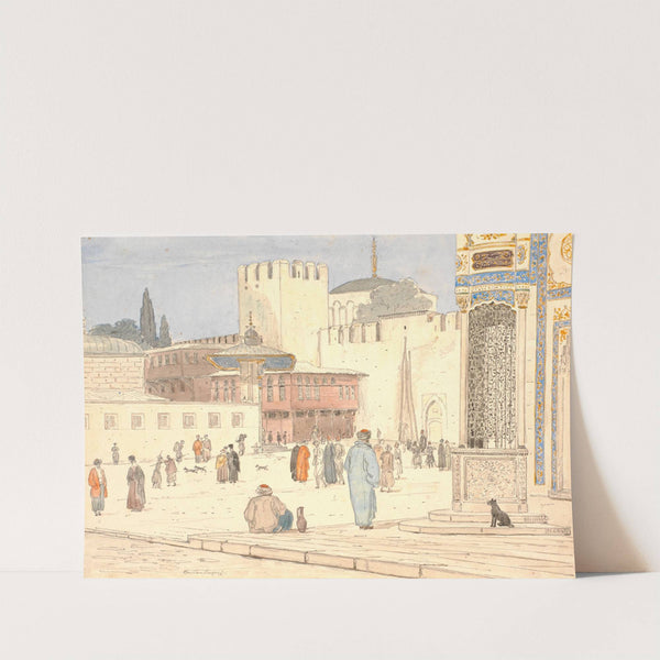 The Square in Front of Bab-i-Hümayan in Constantinople by Martinus Rørbye