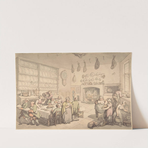 The Squire's Kitchen by Thomas Rowlandson