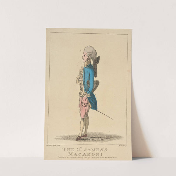The St. James’s Macaroni (1772) by Henry William Bunbury