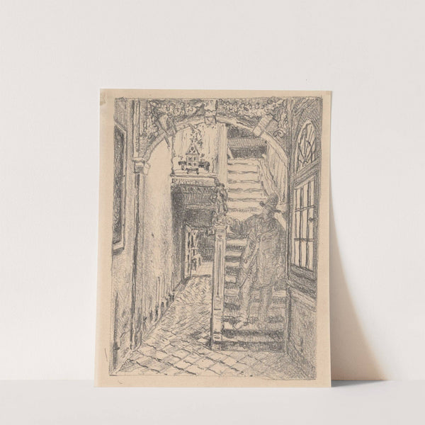 The Stairs of the Waterhouse in Antwerp by Henri de Braekeleer