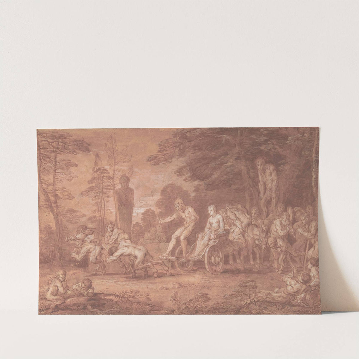 The Stalled Procession by Claude Gillot