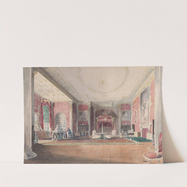 The State Bed Chamber, Stowe Buckinghamshire (1838) by Joseph Nash
