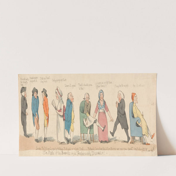 The States of the Bowels; or a Fashionable Disorder! (1794) by John Cawse