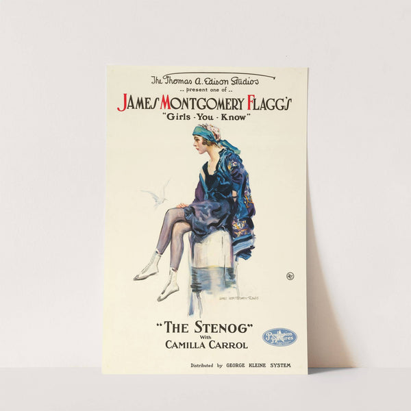 The Stenog (1918) by James Montgomery Flagg